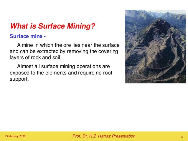 describe strip mining Describe strip mining